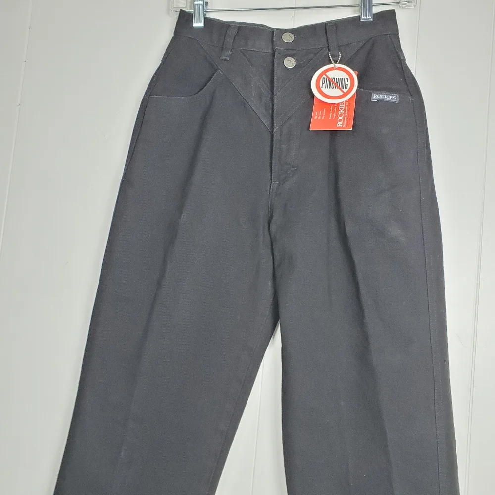NWT Rockies high waisted mom 90s y2k jeans Vintage deadstock in jet black